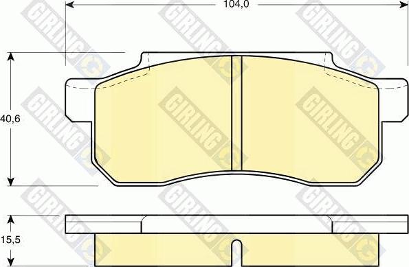 Girling 6103619 - Kit pastiglie freno, Freno a disco autozon.pro