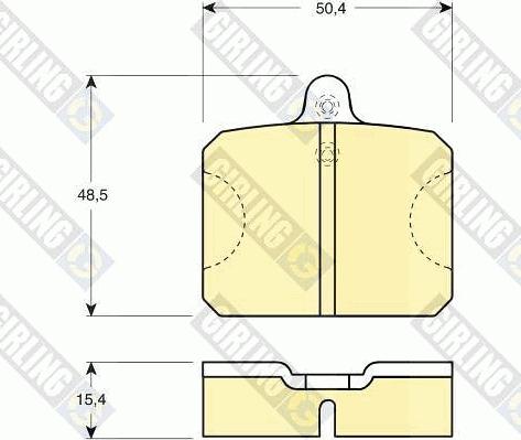 Girling 6103009 - Kit pastiglie freno, Freno a disco autozon.pro