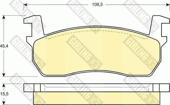 Girling 6103039 - Kit pastiglie freno, Freno a disco autozon.pro