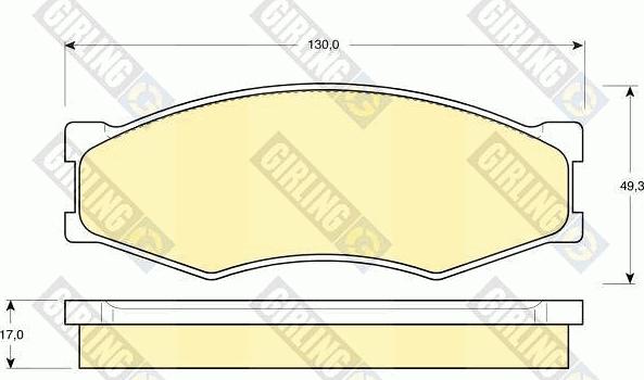 Girling 6103189 - Kit pastiglie freno, Freno a disco autozon.pro