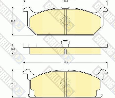 Girling 6103829 - Kit pastiglie freno, Freno a disco autozon.pro