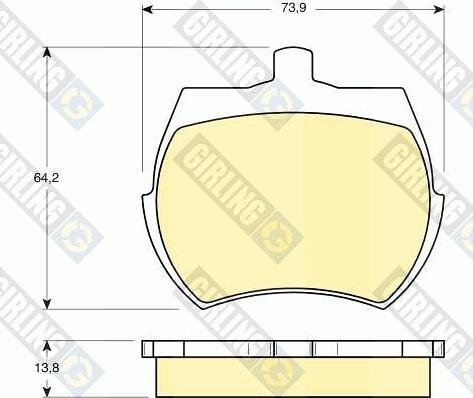 Girling 6103326 - Kit pastiglie freno, Freno a disco autozon.pro