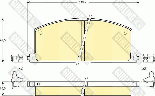 Girling 6103239 - Kit pastiglie freno, Freno a disco autozon.pro