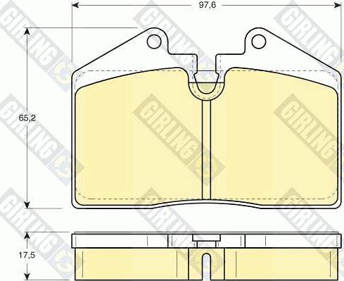 Girling 6103792 - Kit pastiglie freno, Freno a disco autozon.pro