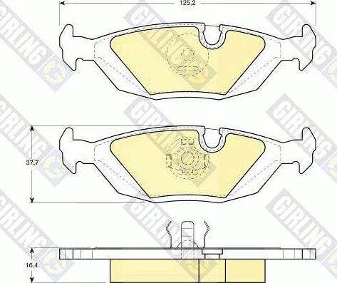 Girling 6102992 - Kit pastiglie freno, Freno a disco autozon.pro