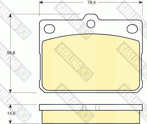 Girling 6102959 - Kit pastiglie freno, Freno a disco autozon.pro