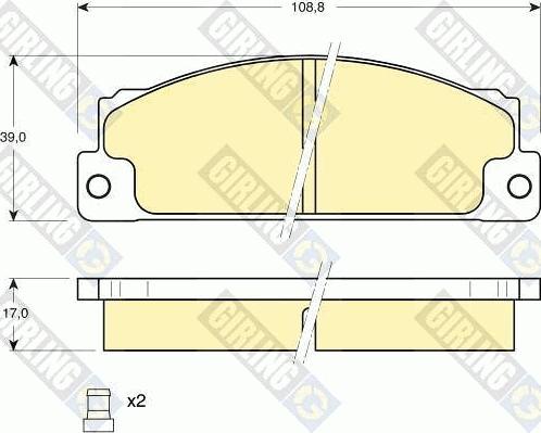 Girling 6102963 - Kit pastiglie freno, Freno a disco autozon.pro