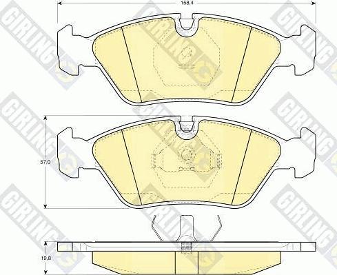 Girling 6102982 - Kit pastiglie freno, Freno a disco autozon.pro