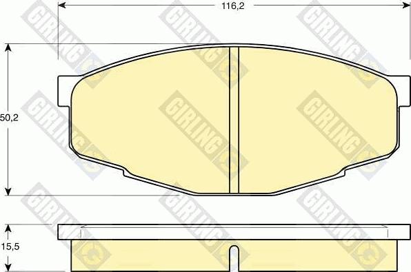 Girling 6102939 - Kit pastiglie freno, Freno a disco autozon.pro