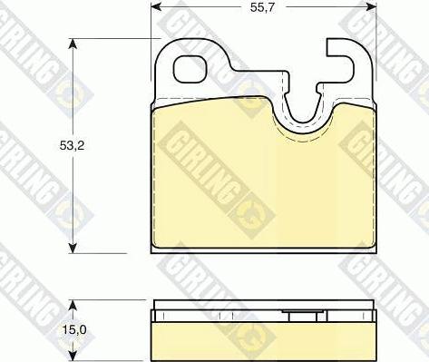 Girling 6102592 - Kit pastiglie freno, Freno a disco autozon.pro