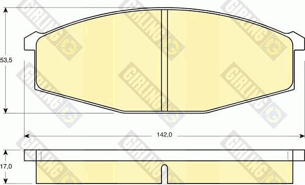 Girling 6102519 - Kit pastiglie freno, Freno a disco autozon.pro