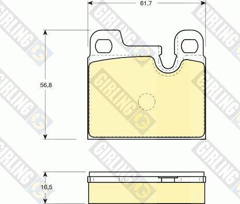 Girling 6102582 - Kit pastiglie freno, Freno a disco autozon.pro