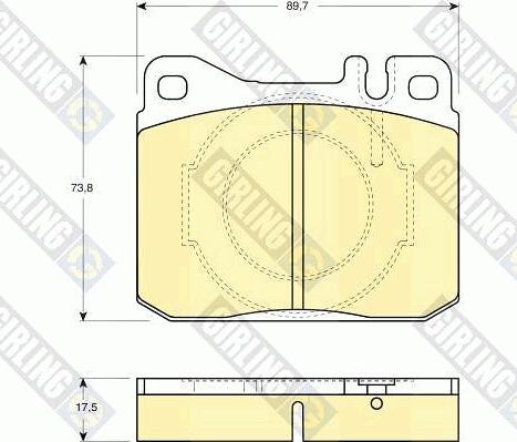 Girling 6102642 - Kit pastiglie freno, Freno a disco autozon.pro