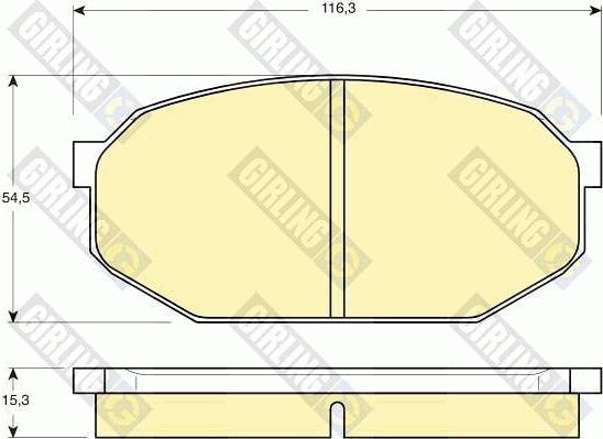 Girling 6102039 - Kit pastiglie freno, Freno a disco autozon.pro