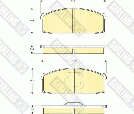 Girling 6102139 - Kit pastiglie freno, Freno a disco autozon.pro