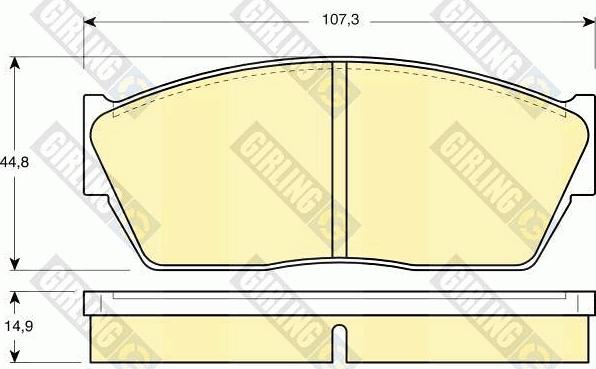 Girling 6102849 - Kit pastiglie freno, Freno a disco autozon.pro