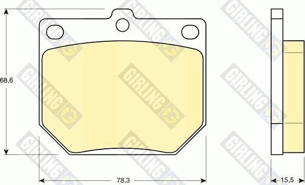 Girling 6102329 - Kit pastiglie freno, Freno a disco autozon.pro