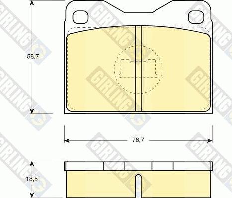 Girling 6102792 - Kit pastiglie freno, Freno a disco autozon.pro