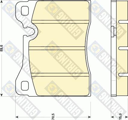 Girling 6102702 - Kit pastiglie freno, Freno a disco autozon.pro