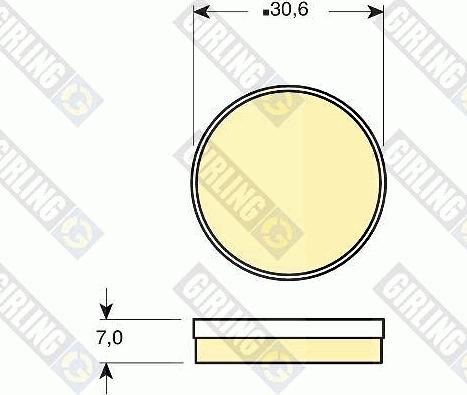 Girling 6102719 - Kit pastiglie freno, Freno di stazionamento a disco autozon.pro