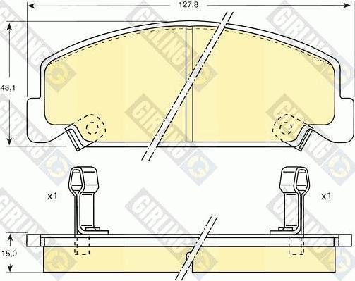 Girling 6107649 - Kit pastiglie freno, Freno a disco autozon.pro