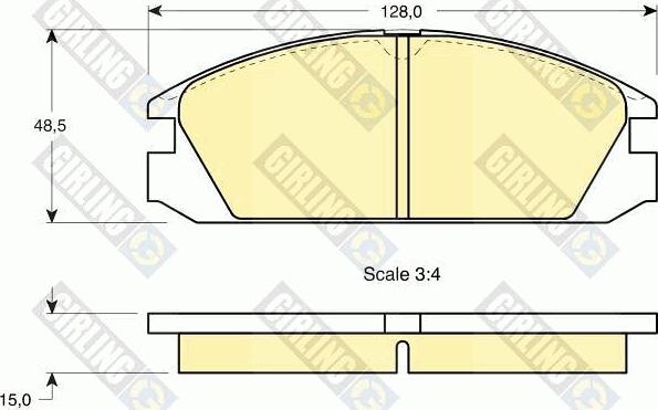 Girling 6107849 - Kit pastiglie freno, Freno a disco autozon.pro