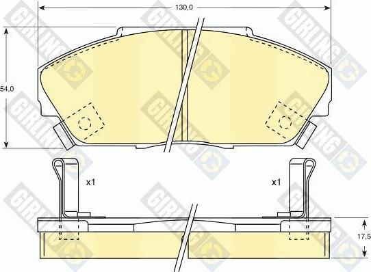 Girling 6107339 - Kit pastiglie freno, Freno a disco autozon.pro