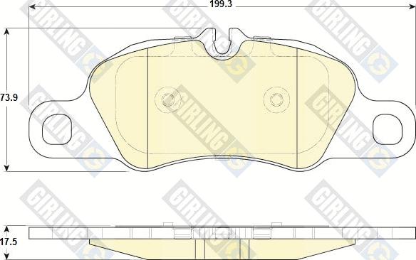 Girling 6119905 - Kit pastiglie freno, Freno a disco autozon.pro