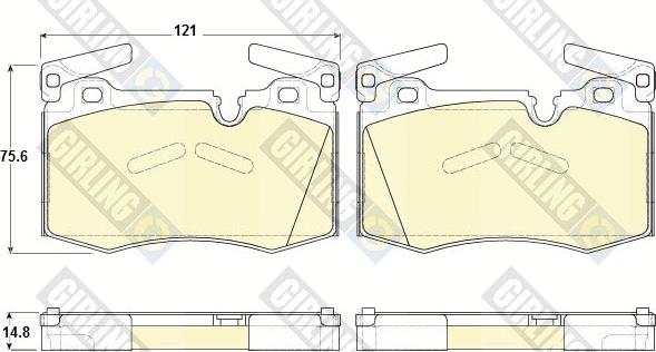 Girling 6119482 - Kit pastiglie freno, Freno a disco autozon.pro