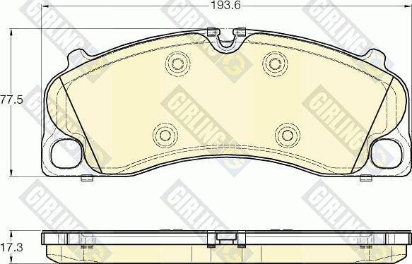 Girling 6119525 - Kit pastiglie freno, Freno a disco autozon.pro