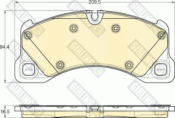 Girling 6119695 - Kit pastiglie freno, Freno a disco autozon.pro