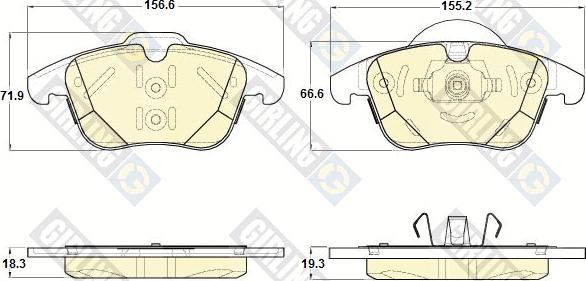 Magneti Marelli 363916060836 - Kit pastiglie freno, Freno a disco autozon.pro