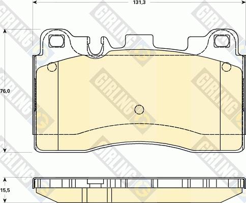 Girling 6119069 - Kit pastiglie freno, Freno a disco autozon.pro