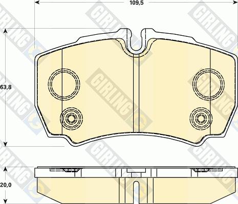 Girling 6119019 - Kit pastiglie freno, Freno a disco autozon.pro