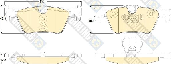 Girling 6119192 - Kit pastiglie freno, Freno a disco autozon.pro