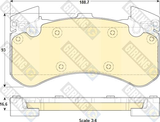 Girling 6119119 - Kit pastiglie freno, Freno a disco autozon.pro