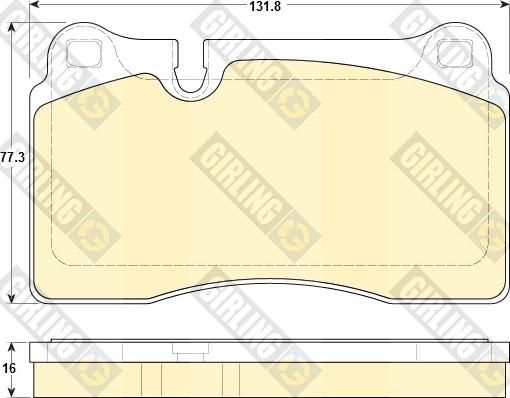 Girling 6119129 - Kit pastiglie freno, Freno a disco autozon.pro