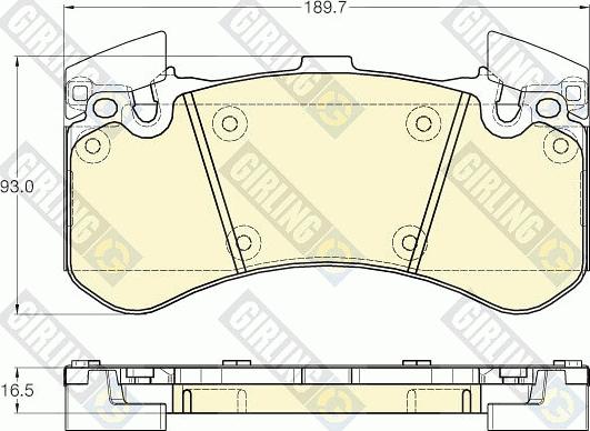 Girling 6119762 - Kit pastiglie freno, Freno a disco autozon.pro