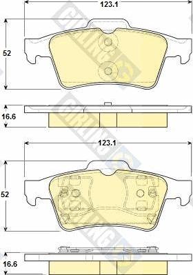 Girling 6114692 - Kit pastiglie freno, Freno a disco autozon.pro