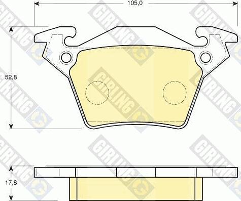 Girling 6114084 - Kit pastiglie freno, Freno a disco autozon.pro