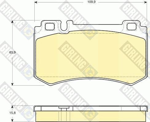 Girling 6115449 - Kit pastiglie freno, Freno a disco autozon.pro