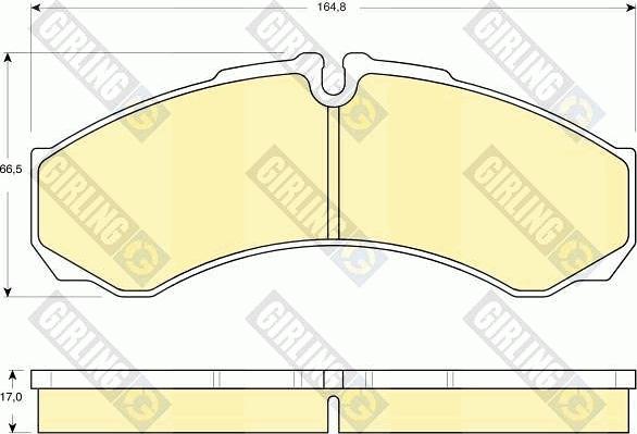 Girling 6115349 - Kit pastiglie freno, Freno a disco autozon.pro