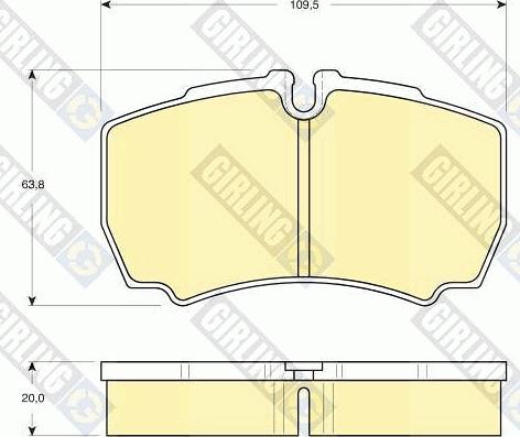 Girling 6115359 - Kit pastiglie freno, Freno a disco autozon.pro