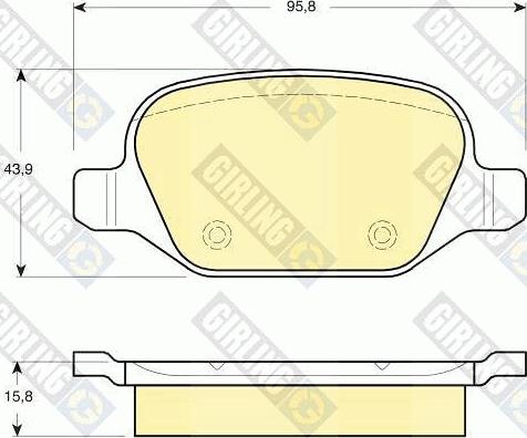 Girling 6115201 - Kit pastiglie freno, Freno a disco autozon.pro