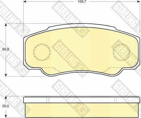 Girling 6115219 - Kit pastiglie freno, Freno a disco autozon.pro