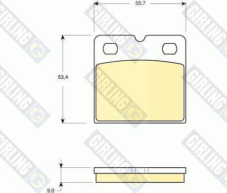 Girling 6116419 - Kit pastiglie freno, Freno di stazionamento a disco autozon.pro