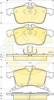 Girling 6116682 - Kit pastiglie freno, Freno a disco autozon.pro