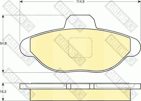 Girling 6110993 - Kit pastiglie freno, Freno a disco autozon.pro