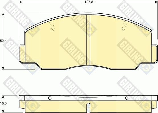 Girling 6110969 - Kit pastiglie freno, Freno a disco autozon.pro