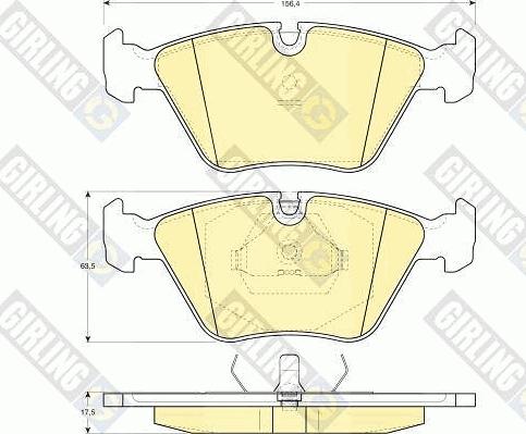 Girling 6110642 - Kit pastiglie freno, Freno a disco autozon.pro